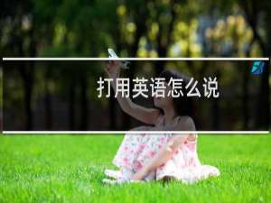 打用英语怎么说