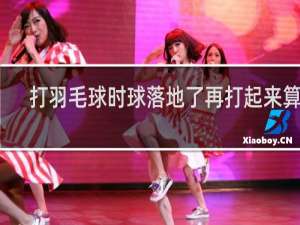 打羽毛球时球落地了再打起来算吗