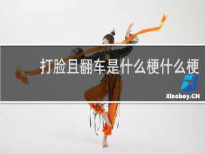 打脸且翻车是什么梗什么梗