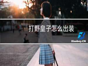 打野皇子怎么出装