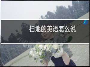 扫地的英语怎么说