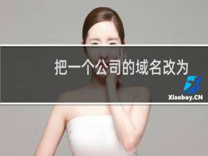 把一个公司的域名改为另外一个公司