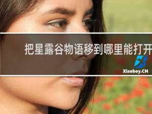 把星露谷物语移到哪里能打开