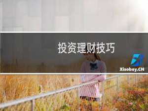 投资理财技巧