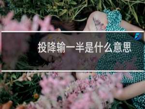 投降输一半是什么意思，出自哪部电影啊什么梗