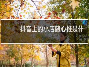 抖音上的小店随心推是什么