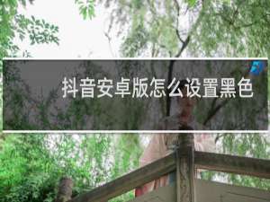 抖音安卓版怎么设置黑色背景