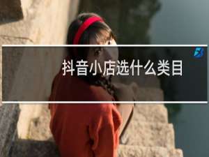 抖音小店选什么类目