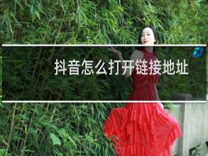 抖音怎么打开链接地址