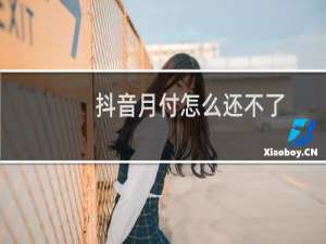 抖音月付怎么还不了