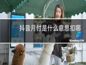 抖音月付是什么意思扣哪里钱