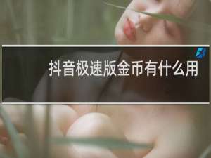 抖音极速版金币有什么用