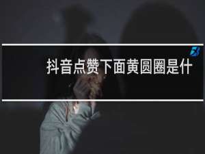 抖音点赞下面黄圆圈是什么