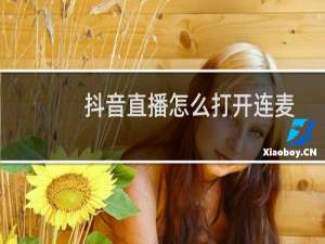 抖音直播怎么打开连麦