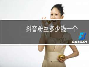 抖音粉丝多少钱一个