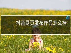 抖音网页发布作品怎么挂购物车