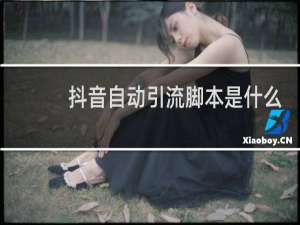 抖音自动引流脚本是什么