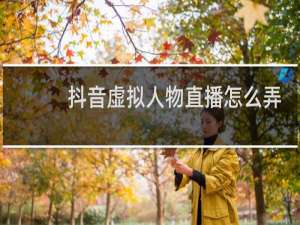 抖音虚拟人物直播怎么弄