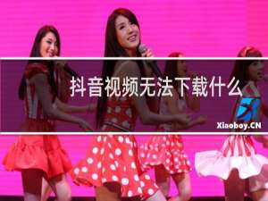 抖音视频无法下载什么原因（抖音视频暂时无法下载怎么回事）