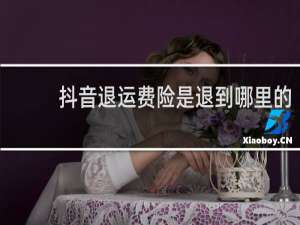 抖音退运费险是退到哪里的