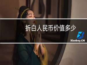 折白人民币价值多少