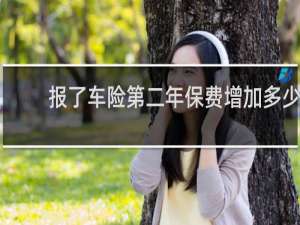 报了车险第二年保费增加多少