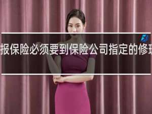 报保险必须要到保险公司指定的修理厂吗