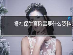 报社保生育险需要什么资料