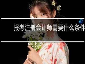 报考注册会计师需要什么条件