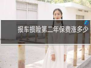 报车损险第二年保费涨多少