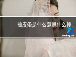 抽皮条是什么意思什么梗