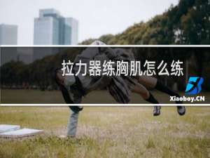 拉力器练胸肌怎么练