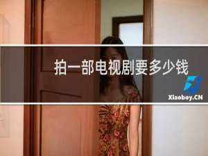 拍一部电视剧要多少钱