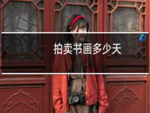拍卖书画多少天