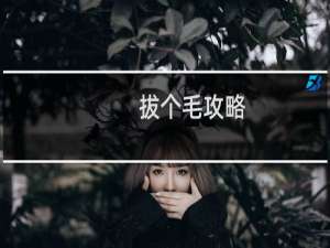 拔个毛攻略