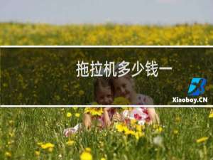 拖拉机多少钱一
