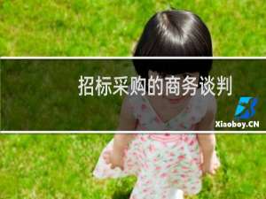 招标采购的商务谈判