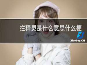 拦精灵是什么意思什么梗