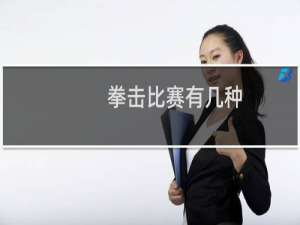 拳击比赛有几种