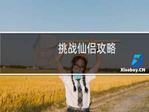 挑战仙侣攻略