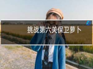 挑战第六关保卫萝卜