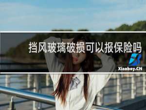 挡风玻璃破损可以报保险吗