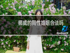 挪威的同性婚姻合法吗