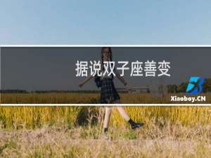 据说双子座善变
