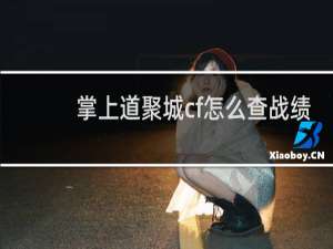 掌上道聚城cf怎么查战绩