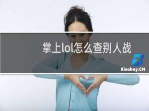 掌上lol怎么查别人战绩