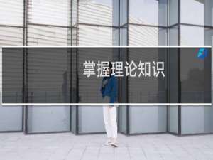 掌握理论知识