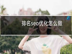 排名seo优化怎么做