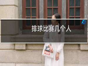 排球比赛几个人