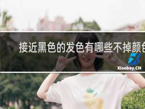 接近黑色的发色有哪些不掉颜色